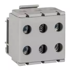 Тройная силовая вводная клемма EKF КСВ PROxima plc-kvs3-16-50-grey