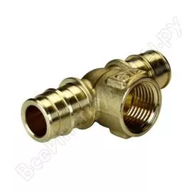 Тройник для pe-x giacomini латунь gx154 дн 20х1/2х20 вр gx154y034 040-0396