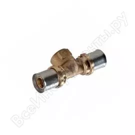 Тройник giacomini мп/pe-x латунь пресс rm154 дн 20х1/2х20 вр rm154y037 027-6585