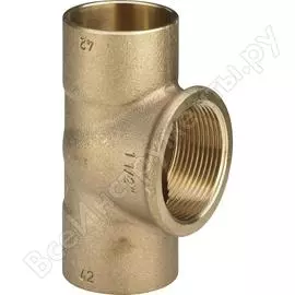 Тройник viega, ввв, 1 1/4", 1/2", 1 1/4", бронза rx, переходной 650735