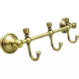 Тройной крючок Bath Plus BRONX gold BXG-65705-3