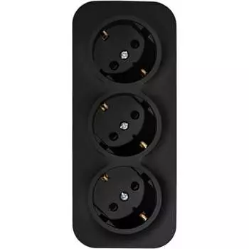 Тройной розеточный блок Legrand Quteo 782473