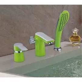 Тройной врезной смеситель для ванной Potato