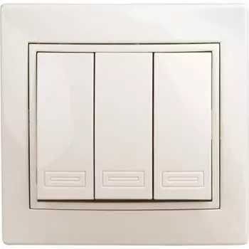Тройной выключатель Intro Plano 1-106-02 Б0053789