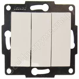 Тройной выключатель Lezard KARINA 707-0288-109