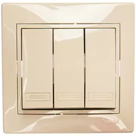 Тройной выключатель Lezard MIRA 701-0303-109