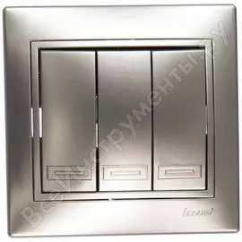 Тройной выключатель Lezard MIRA 701-1010-109