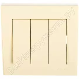 Тройной выключатель Lezard RAIN 703-0303-109