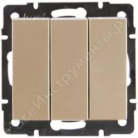 Тройной выключатель Lezard RAIN 703-3088-109