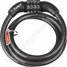 Кодовый тросовый замок ЗУБР Стандарт 37267-65