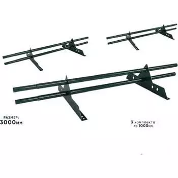 Трубчатый оцинкованный снегозадержатель на крышу для металлочерепицы, профнастила KROVZAVOD