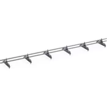 Трубчатый оцинкованный снегозадержатель на крышу для металлочерепицы, профнастила KROVZAVOD 3769222