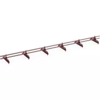 Трубчатый овальный оцинкованный снегозадержатель на крышу для металлочерепицы, профнастила KROVZAVOD 3769239