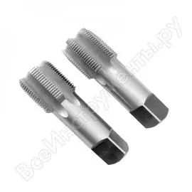 Трубный метчик машинно-ручной g 1 1/2 р6м5 комплект 2шт техносталь t199112