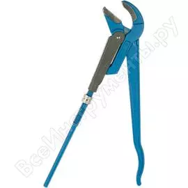 Трубный рычажный ключ зубр профессионал, изогнутые губки, цельнокованый, сr-v, № 3, 2 27337-3_z01