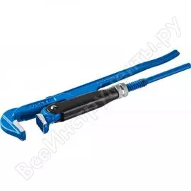 Трубный рычажный ключ зубр профессионал, прямые губки, цельнокованый, сr-v, № 3, 2" 27335-3_z01