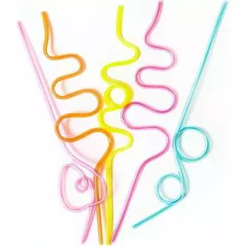 Трубочки для коктейлей Волна веселья 6245486