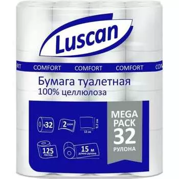 Туалетная бумага Luscan Comfort Megapack 1592211