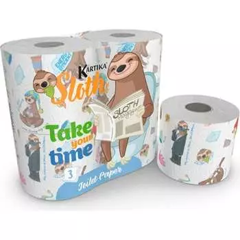 Туалетная бумага WORLD CART Ленивец SLH-TT-01