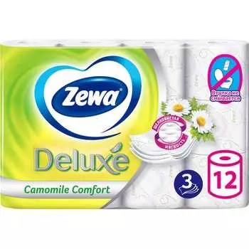 Туалетная бумага ZEWA Deluxe 53613114753