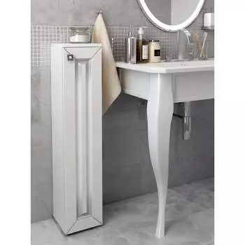 Туалетный шкаф SANTREK Винтаж серебро, правый, 200x950x190 316062