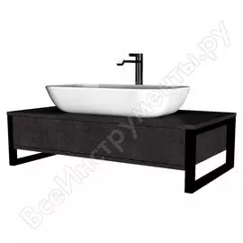 Тумба 1Marka 1 выдвижной ящик Бетон темно-серый У85848