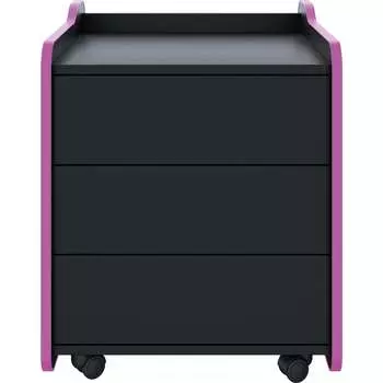Тумба для игрового компьютерного стола VMMGame CASE 50 BLACK PURPLE CS-2BKPU
