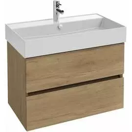 Тумба под раковину Jacob Delafon 80 см, 2 ящика, цвет Дуб Давос натуральный EB2382-E75 00000096279