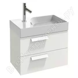 Тумба под раковину jacob delafon rythmik 60х36 см, блестящий белый лак eb1300-g1c 00000058273