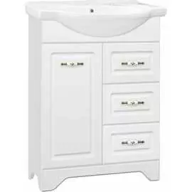 Тумба под умывальник Байкал 65, Люкс белая Style Line Олеандр-2 65 ЛС-00000047