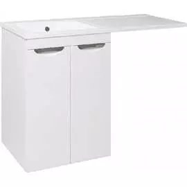 Тумба под умывальник Гамма 120 лайт белый Runo Лира 60 УТ000003443
