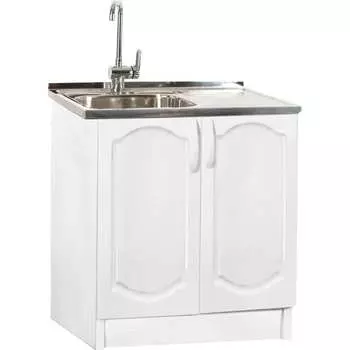 Тумба SANTREK 80*50 Ясень Белый фасад МДФ 282749