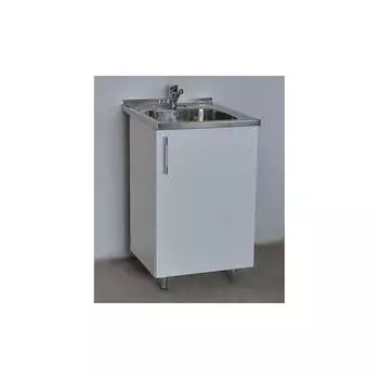 Тумба SANTREK 50*50 белый металлик фасад МДФ 56461