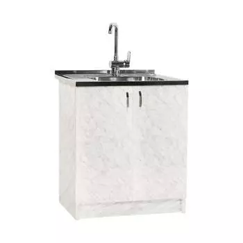 Тумба SANTREK 80*50 цвет карара (2 дверцы) (ЛДСП) 880