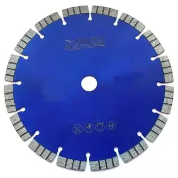 Турбосегментный алмазный диск по железобетону MESSER 600D-4.2T-12W-42S-35/25.4 01-16-601