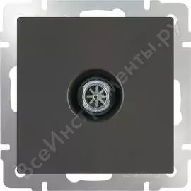 Тв-розетка werkel wl07-tv оконечная серо-коричневый a029880