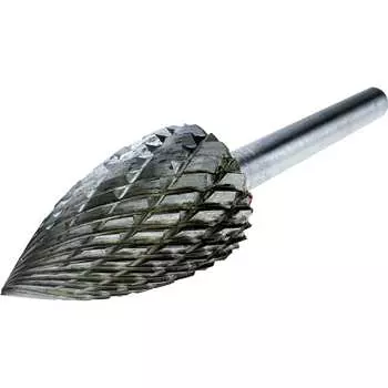 Твердосплавная, параболическая заостренная бор-фреза по металлу TORGWIN