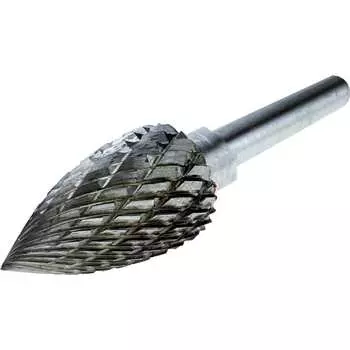 Твердосплавная, сфероконическая заостренная бор-фреза по металлу TORGWIN