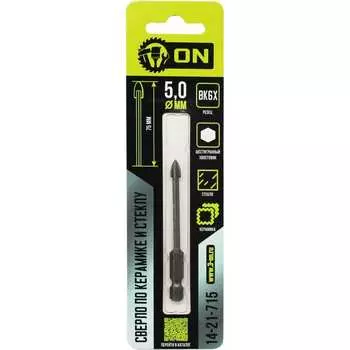 Твердосплавное сверло по керамике и стеклу On 14-21-715