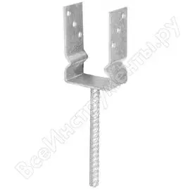 Оцинкованное U-образное основание стойки ALBERTS 208523