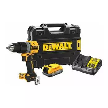 Ударная дрель шуруповерт Dewalt Powerstack DCD805E1T-QW