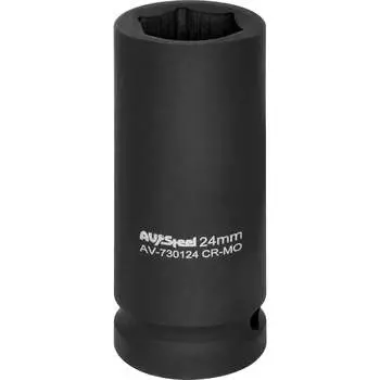 Ударная шестигранная удлиненная головка AV Steel AV-730124