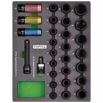 Ударных набор головок TOPTUL GEB2902