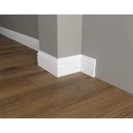 Ударопрочный влагостойкий напольный плинтус под покраску Decor-Dizayn DD48