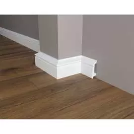 Ударопрочный влагостойкий напольный плинтус под покраску Decor-Dizayn DD122