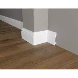 Ударопрочный влагостойкий напольный плинтус под покраску Decor-Dizayn DD15