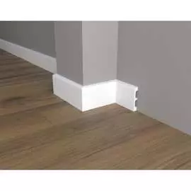 Ударопрочный влагостойкий напольный плинтус под покраску Decor-Dizayn DD706