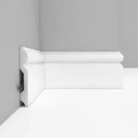 Ударопрочный влагостойкий напольный плинтус под покраску Stenopol C7137