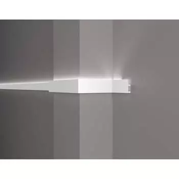 Ударопрочный влагостойкий потолочный карниз под LED подсветку Decor-Dizayn DD617