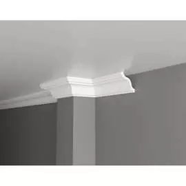 Ударопрочный влагостойкий потолочный карниз под покраску Decor-Dizayn DD44